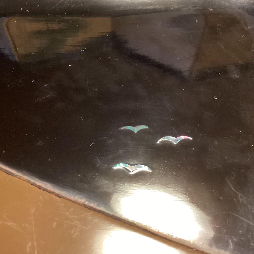 A1039 木製輪島塗　富士山　蒔絵　角盆　1枚