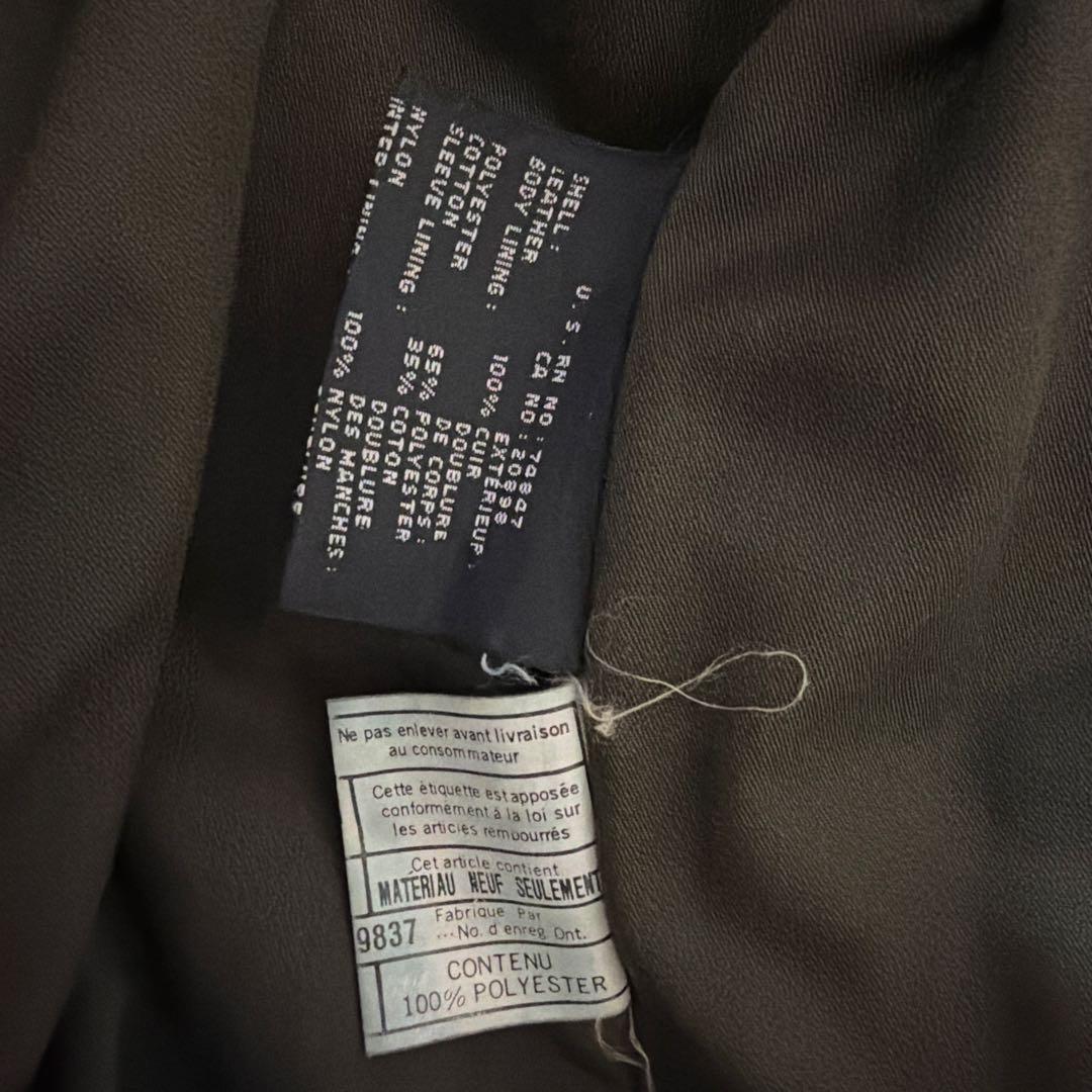 leather jacket 90s レザージャケット　短丈