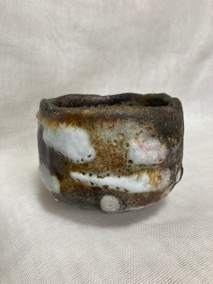 木戸貞昭／穴窯志野茶碗／A87