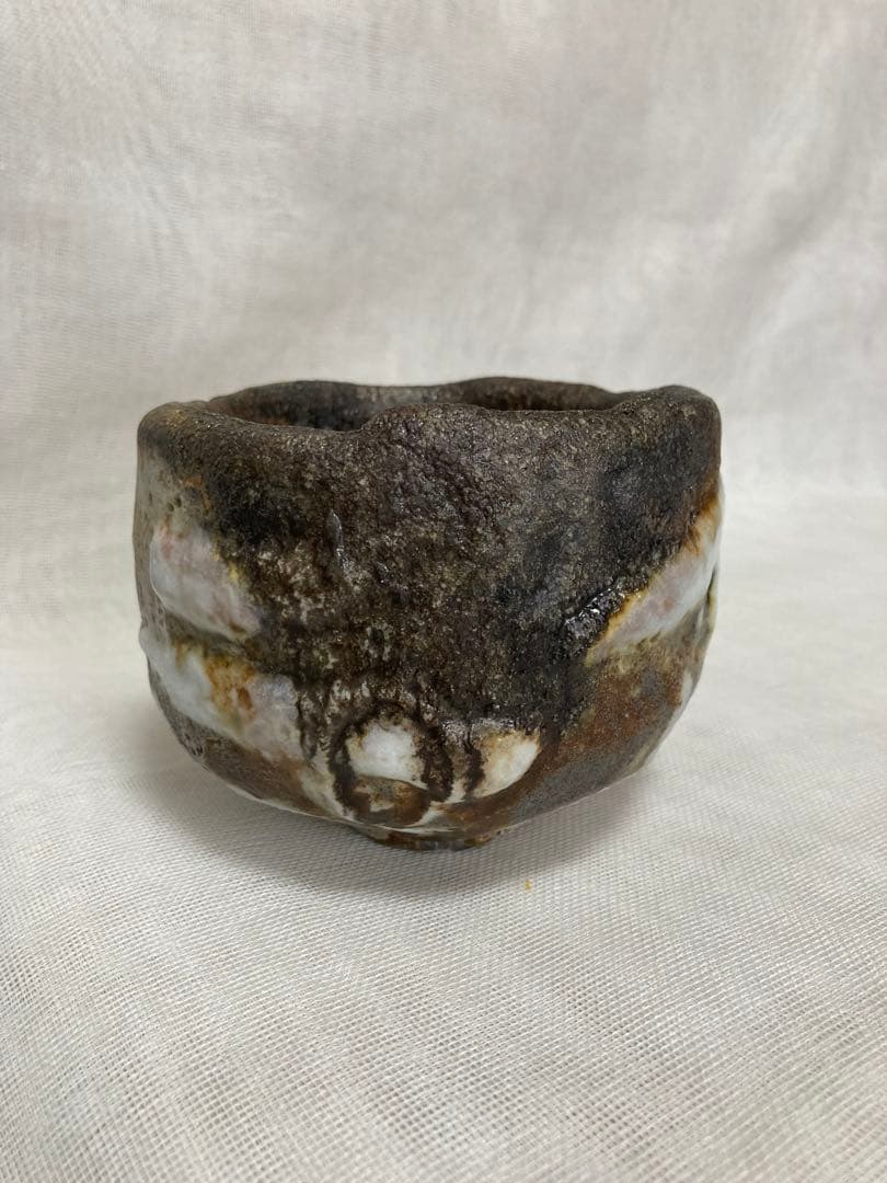 木戸貞昭／穴窯志野茶碗／A87