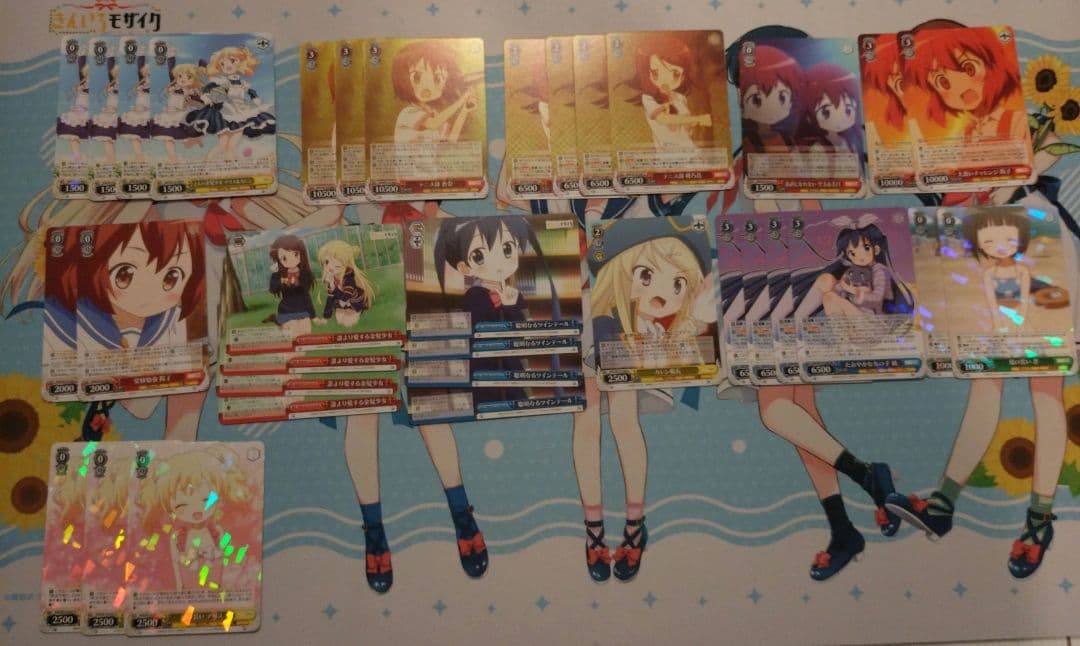 ヴァイスシュヴァルツ　きんいろモザイク　8電源デッキ＋交換用パーツセット