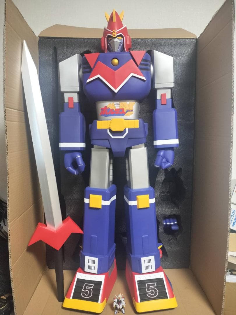 100cm 新品 超電磁マシーン ボルテスV 　スーパージャンボソフビ