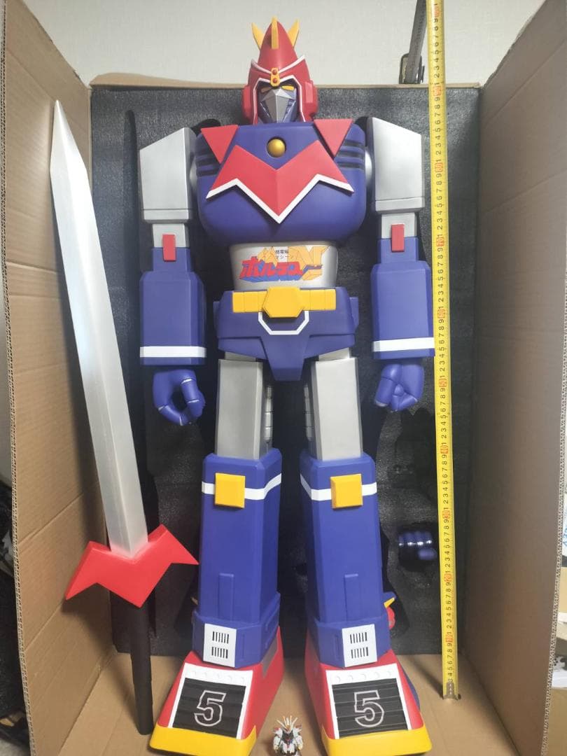 100cm 新品 超電磁マシーン ボルテスV 　スーパージャンボソフビ