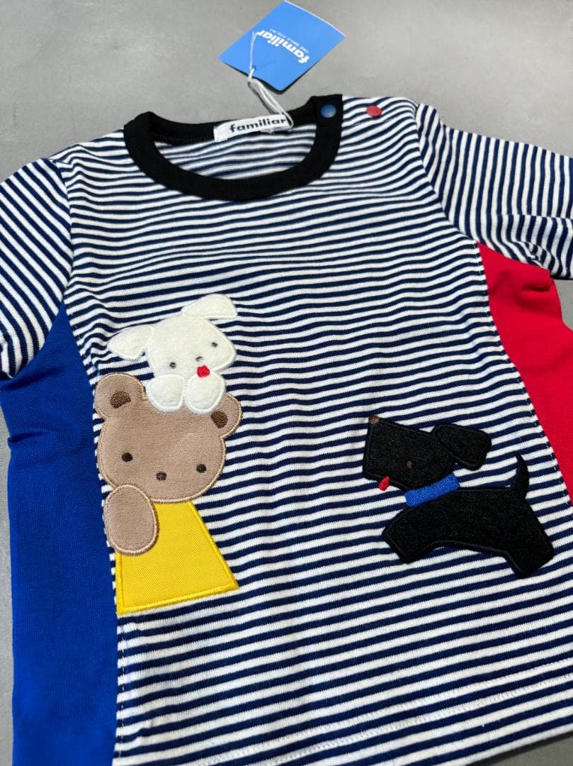 【新品 未使用】 familiar ファミリア 長袖 トップス 80cm ロンT