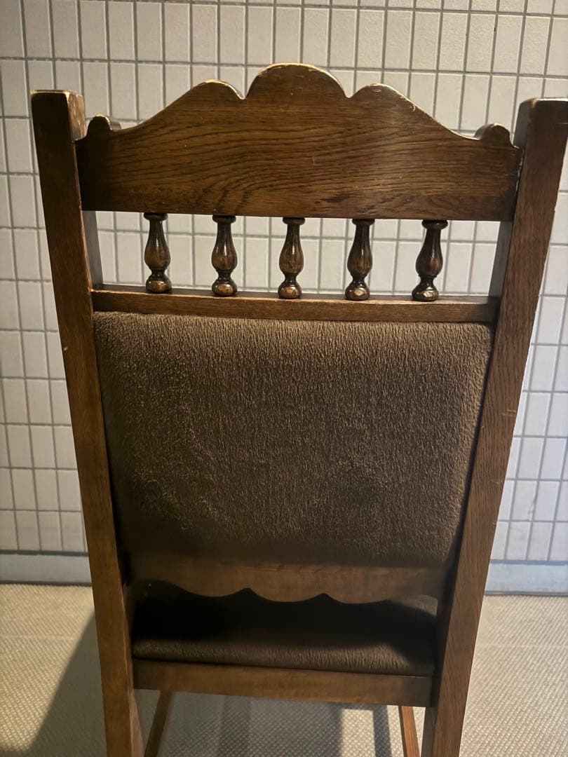 高級　4脚椅子セット　英国調 木　アンティーク　東京池袋