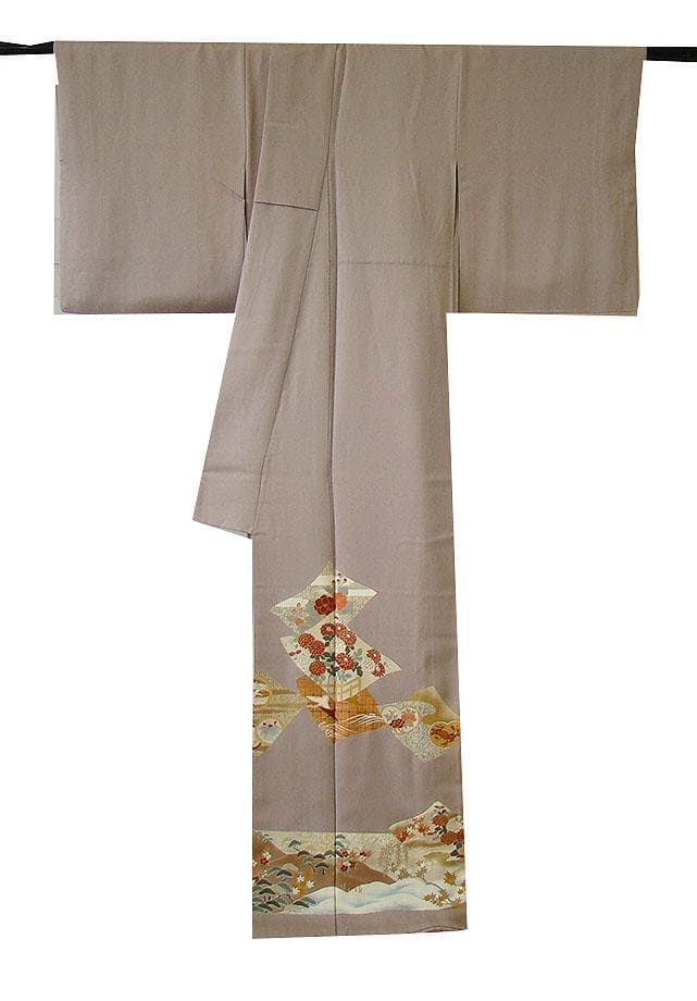 金彩加工染 色留・訪問着＆袋帯・帯〆・帯揚げセット（正絹）仕立上り＜D656＞