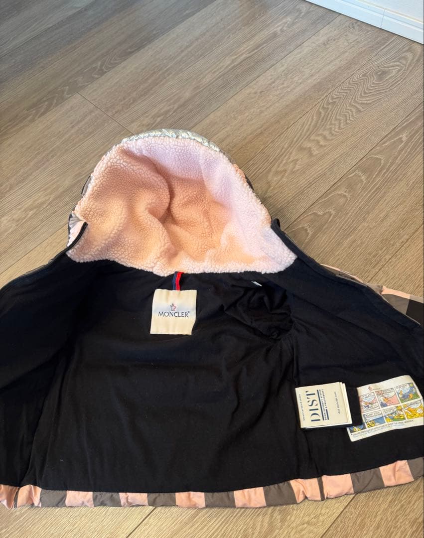 MONCLER フード付きダウン チェック モンクレールキッズ モンクレ ダウン