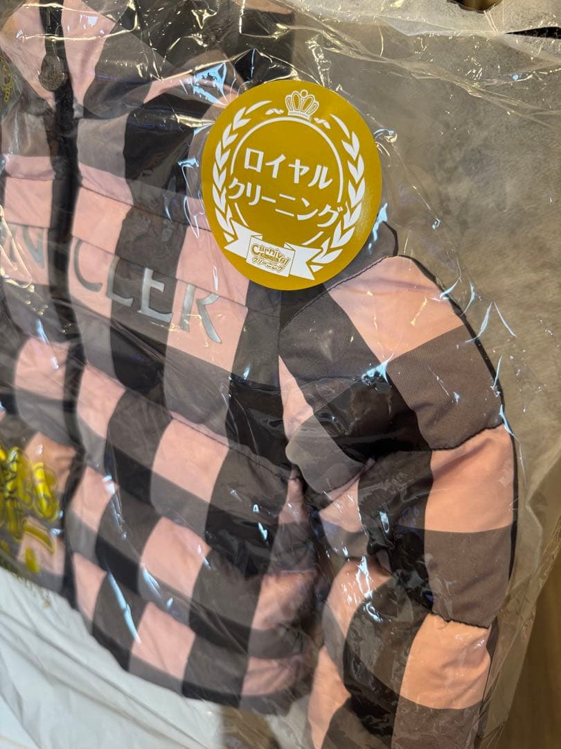 MONCLER フード付きダウン チェック モンクレールキッズ モンクレ ダウン