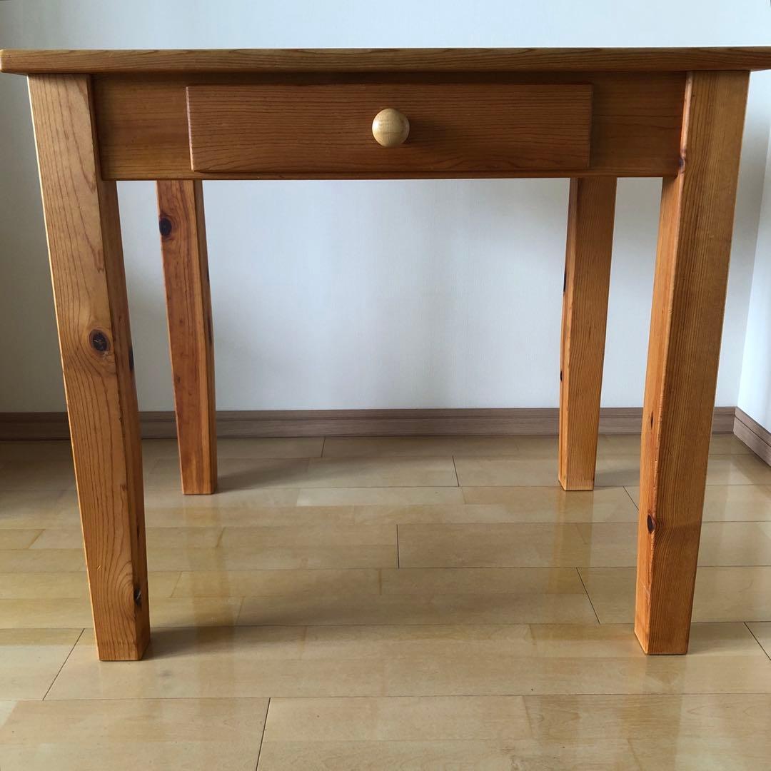 カントリー家具　本棚付きデスク