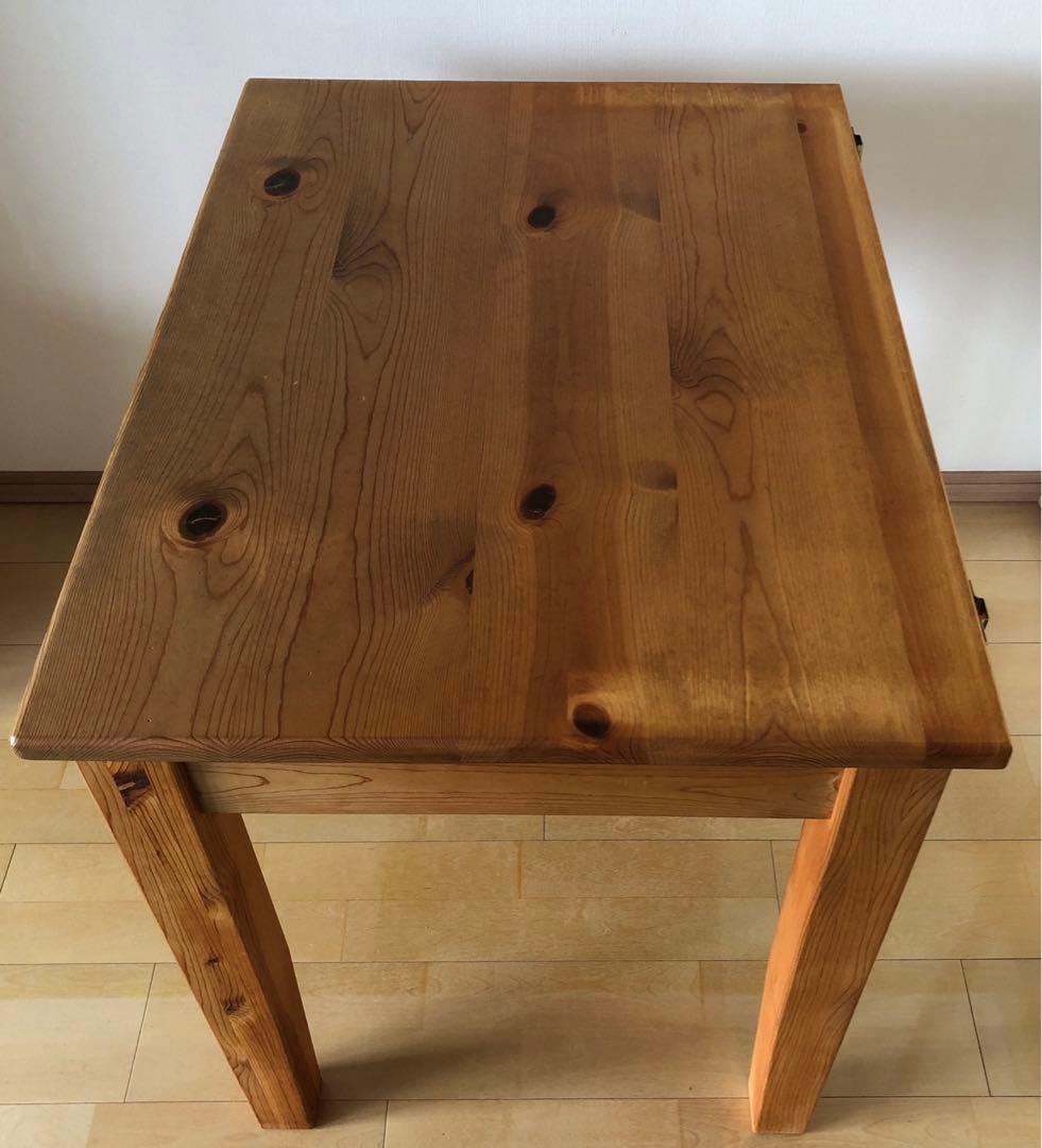 カントリー家具　本棚付きデスク