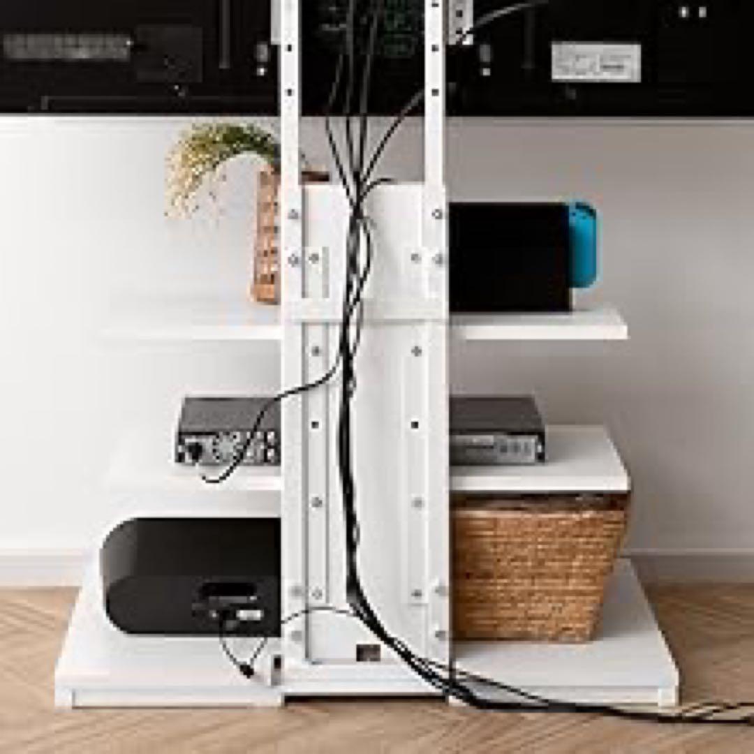 エア・リゾーム テレビ台 テレビスタンド 壁寄せ おしゃれ ホワイト