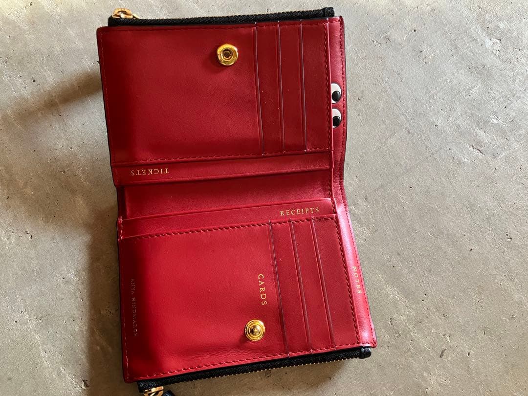 ANYA HINDMARCH ダブルジップ ウォレット