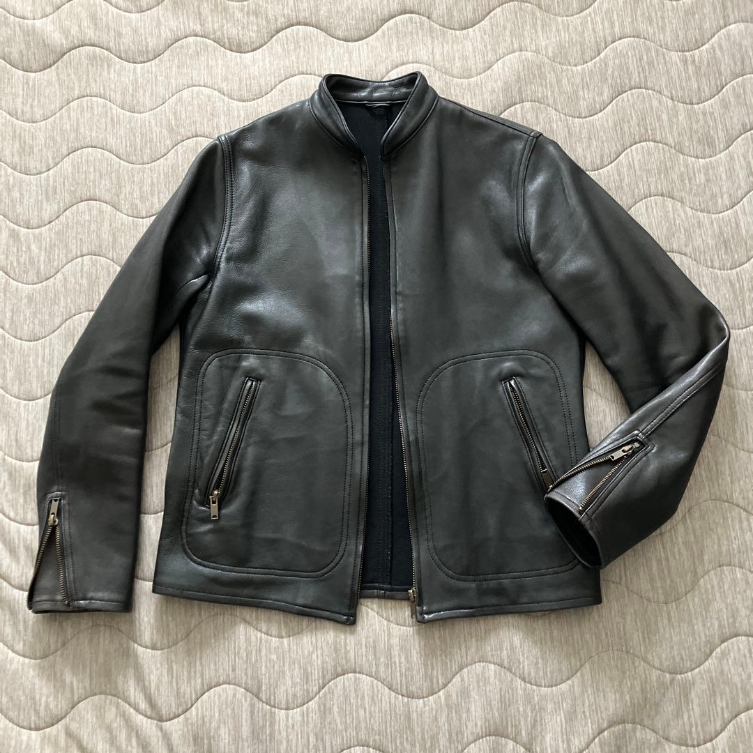 ヒステリックグラマー ライダースジャケット レザージャケット シングル 山羊革