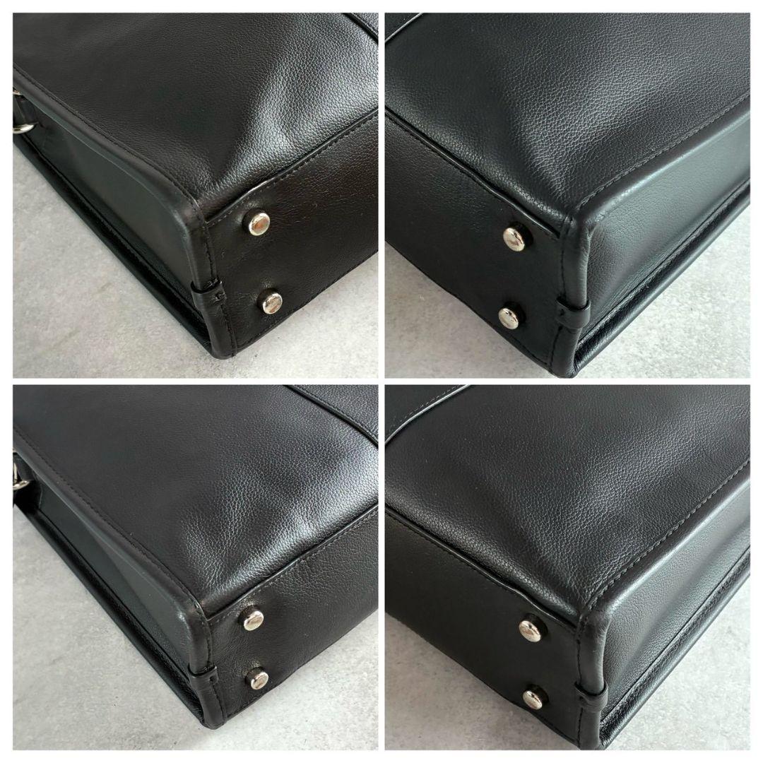 極美品 コーチ ボンド 2way ビジネスバッグ ブリーフ A4可 レザー 黒