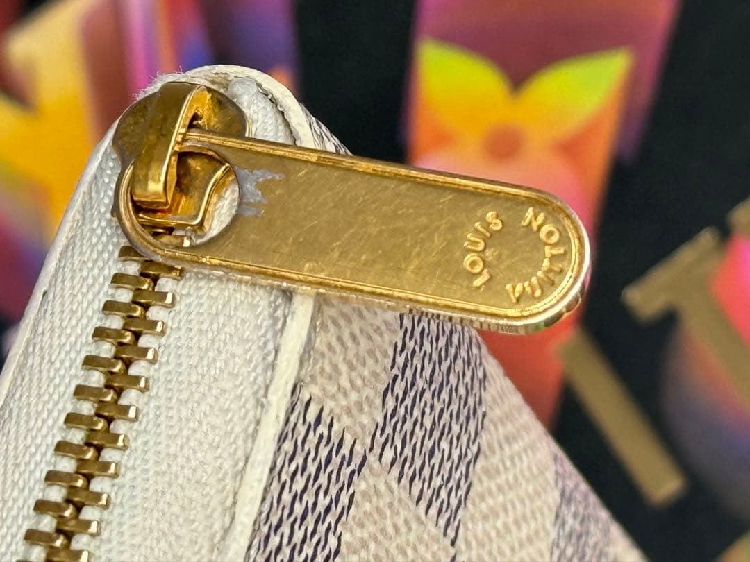 ICチップ搭載　ルイヴィトン　ダミエアズール　ジッピーパース