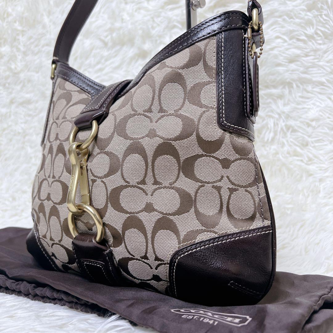 バッグ COACH Signature Half Moon Y2K Shoulder