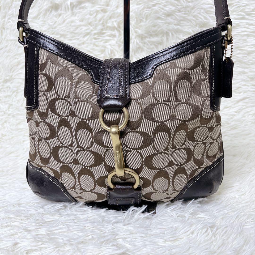 バッグ COACH Signature Half Moon Y2K Shoulder