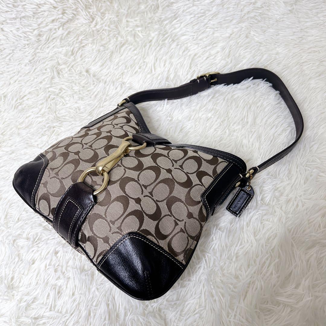 バッグ COACH Signature Half Moon Y2K Shoulder