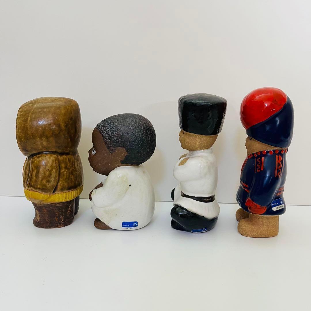 ★シール付き★【リサラーソン/世界の子ども/4体セット】北欧/ビンテージ