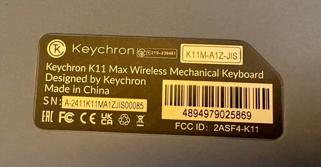 れ*ー様 Keychron K11 Max ワイヤレスキーボード&Keychro