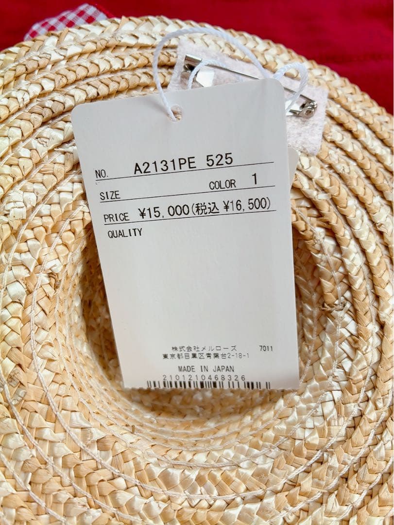 ピンクハウス❤️【未使用】麦わら帽子といちごのコサージュ❤️