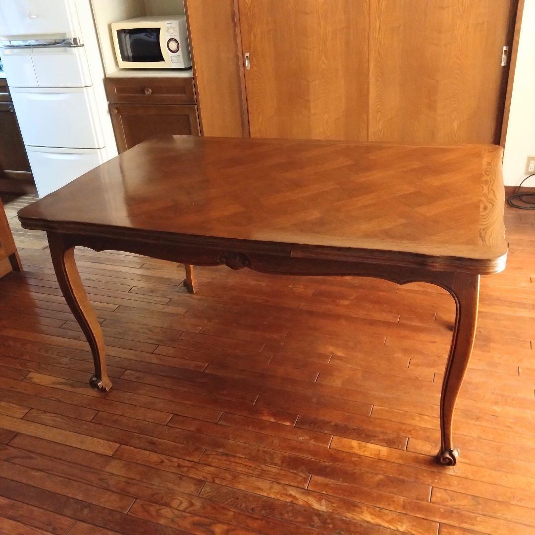 わかば様お取り引き品　 アンティーク　伸長式テーブル　エクステンションテーブル