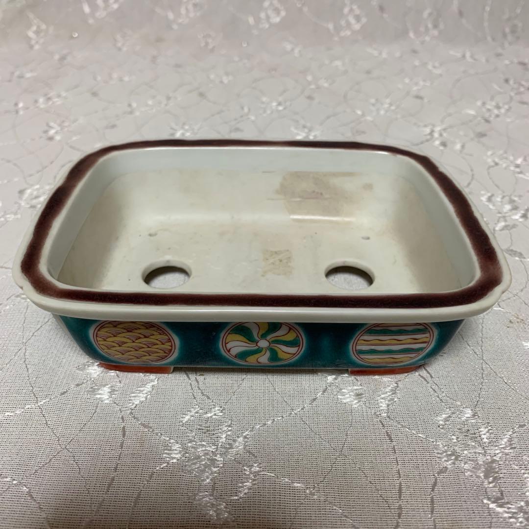 九谷　福美　絵鉢　盆栽鉢