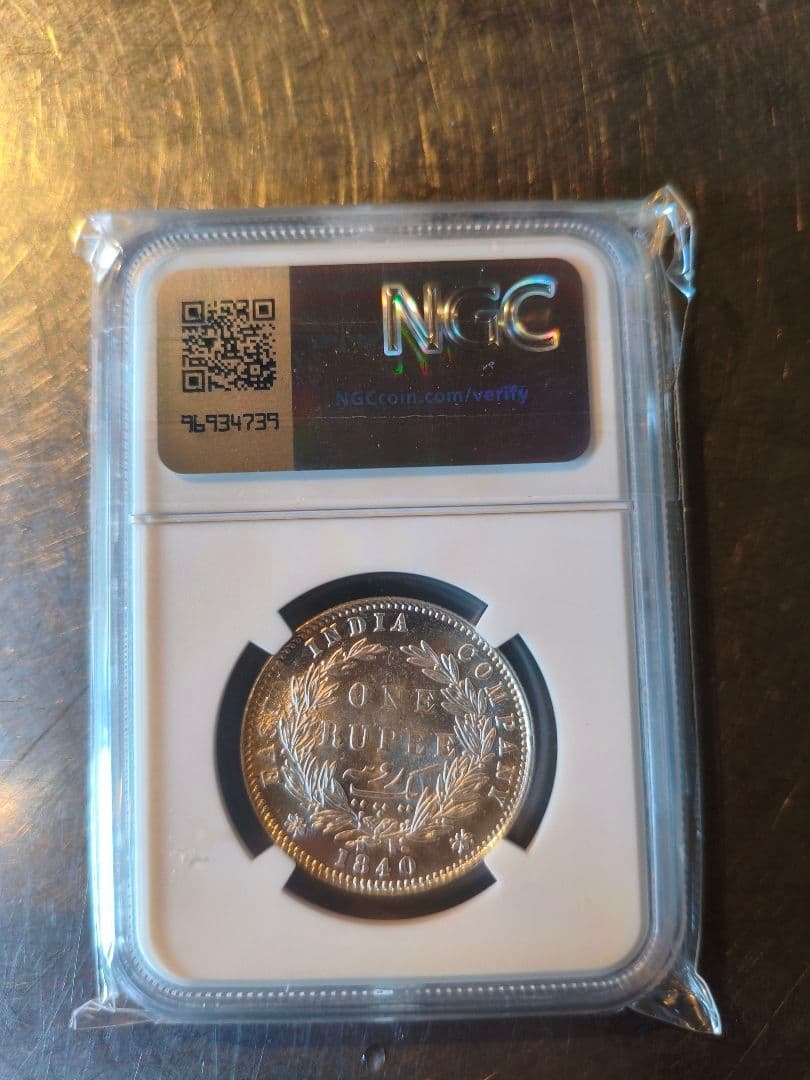 1840年 インド ルピー MS 63