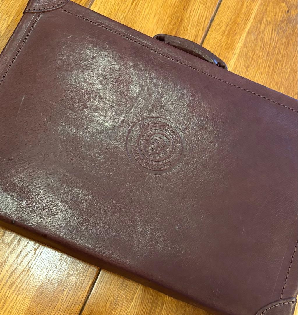 希少！良品 90s NEC バザールでござーる 本革製 トランクケース 非売品