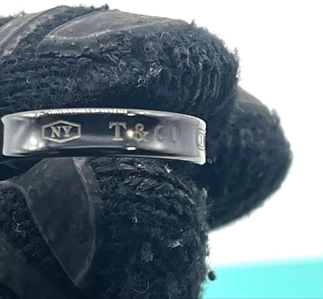 s*a様 美品✨ TIFFANY ブラックチタン ナローリング 指輪 16号 大