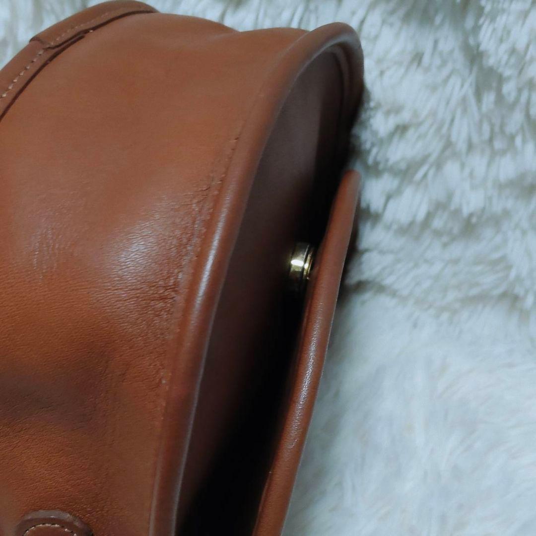 オールドコーチ 9923 ショルダーバッグ クラブタンレザー ブラウン 美品