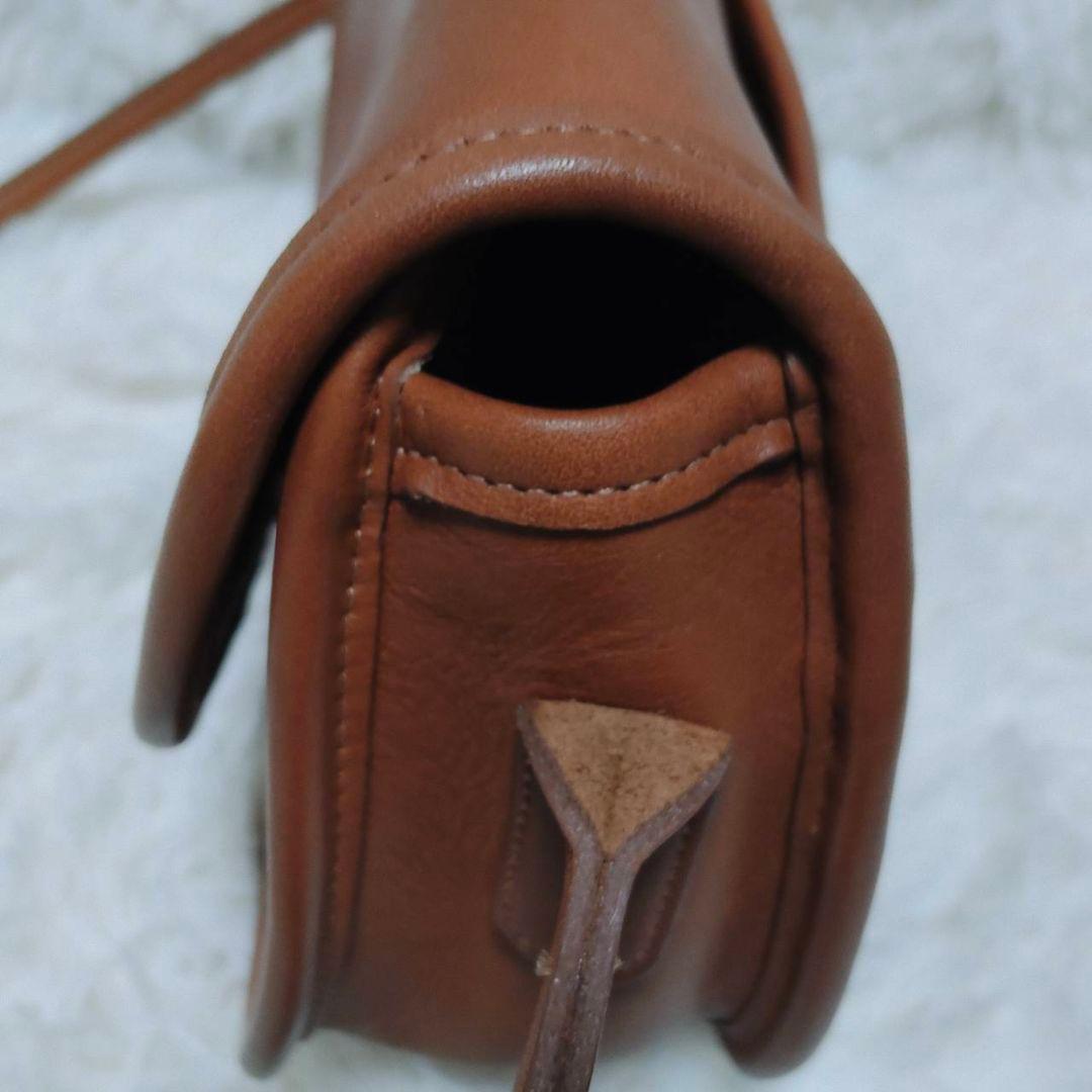 オールドコーチ 9923 ショルダーバッグ クラブタンレザー ブラウン 美品