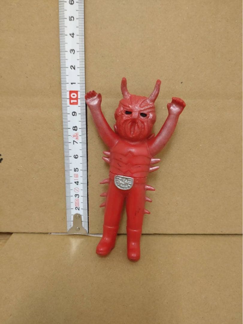 当時物 仮面ライダー ムカデラス ミニソフビ　旧バンダイ ポピー レトロソフビ