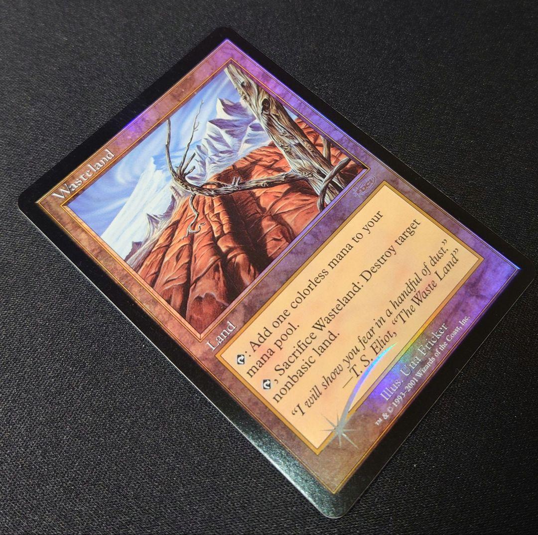 MTG 不毛の大地 プログラム褒賞 英語 foil 1枚