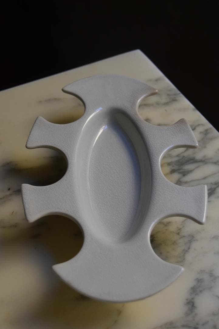 珍品　フランス19世紀　白釉　卵の器　美品　古道具坂田