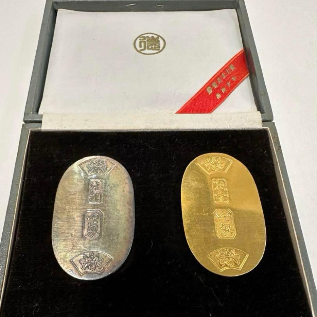 徳力本店　小判15g 純金　純銀　2枚セット