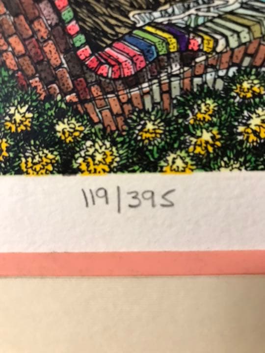 ‼️リサイクルFORT‼️外国のハッピーな図の絵画❗️最高潮の現代アート❗️額縁スレ傷有