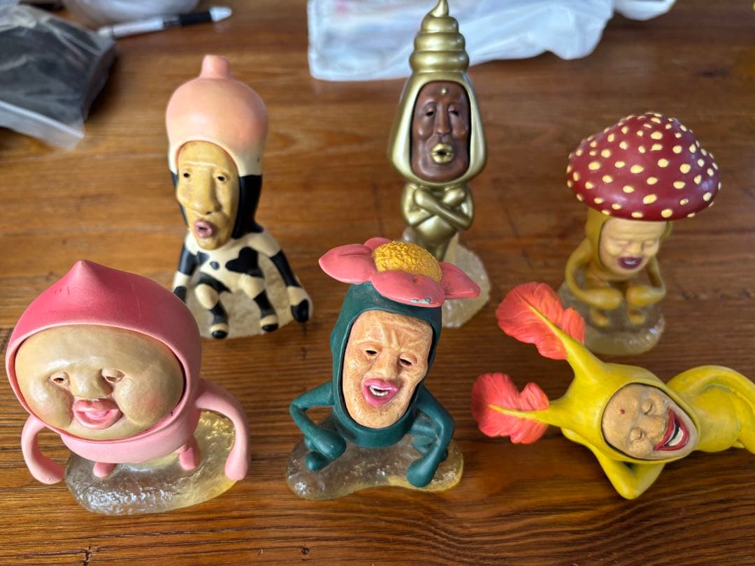 こびとづかん　フィギュア　6体セット　陶器