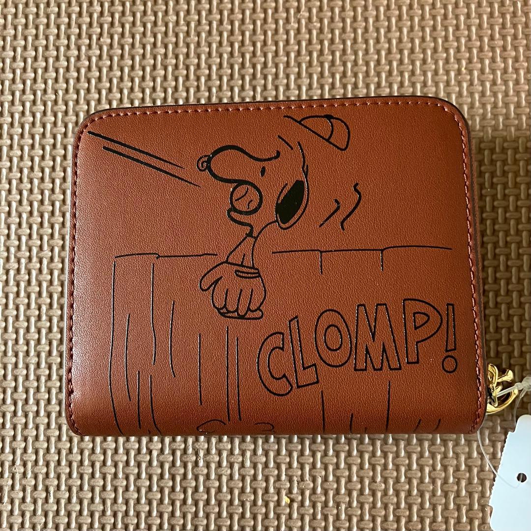 【大人気】【COACH X PEANUTS】ビルフォールド ウォレット ブラウン