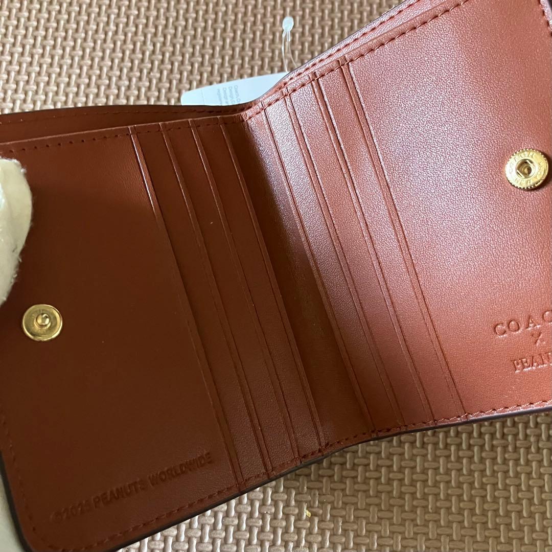【大人気】【COACH X PEANUTS】ビルフォールド ウォレット ブラウン