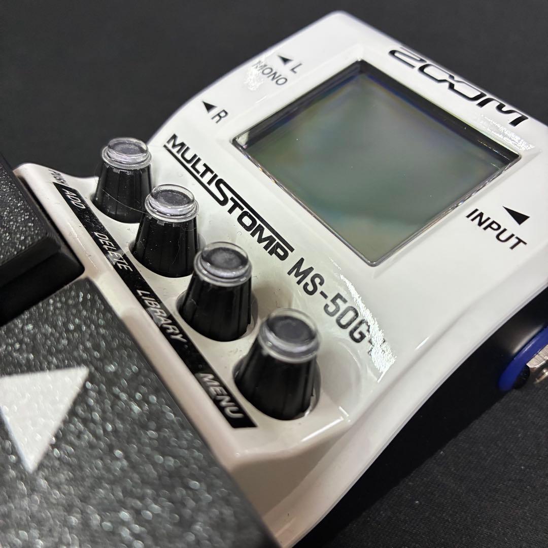 ★程度極上★送料無料★ZOOM MS-50G＋/マルチ★後付フットスイッチ付属