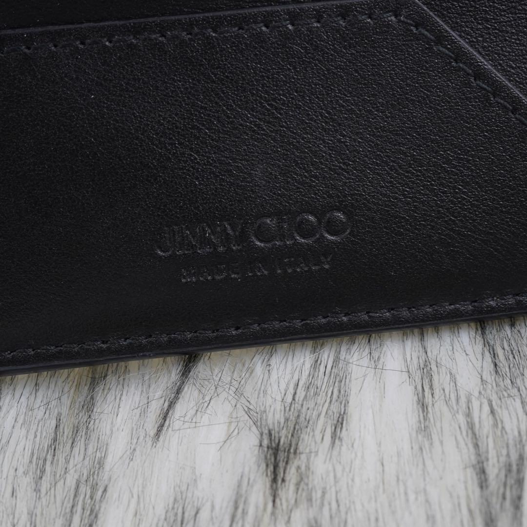 未使用級　箱・タグ付き　jimmy choo ジミーチュウ　折り財布　スタッズ