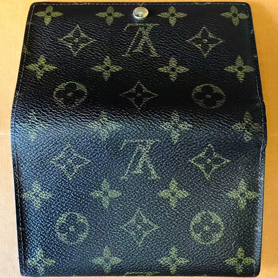 LOUIS VUITTON モノグラム トレゾール L字折り財布 内側リペア品❣️
