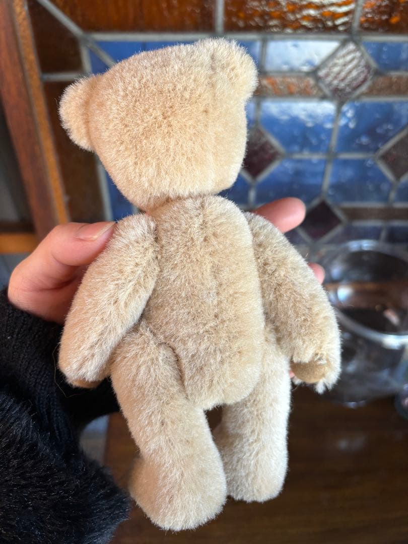 作家作品 テディベア アルパカ使用 ダブルジョイント　表情豊かな一点物