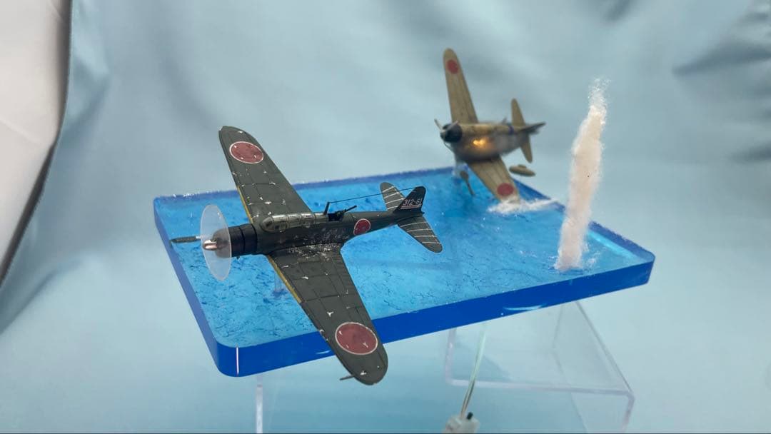雷撃する九七艦攻　ジオラマ　レジン