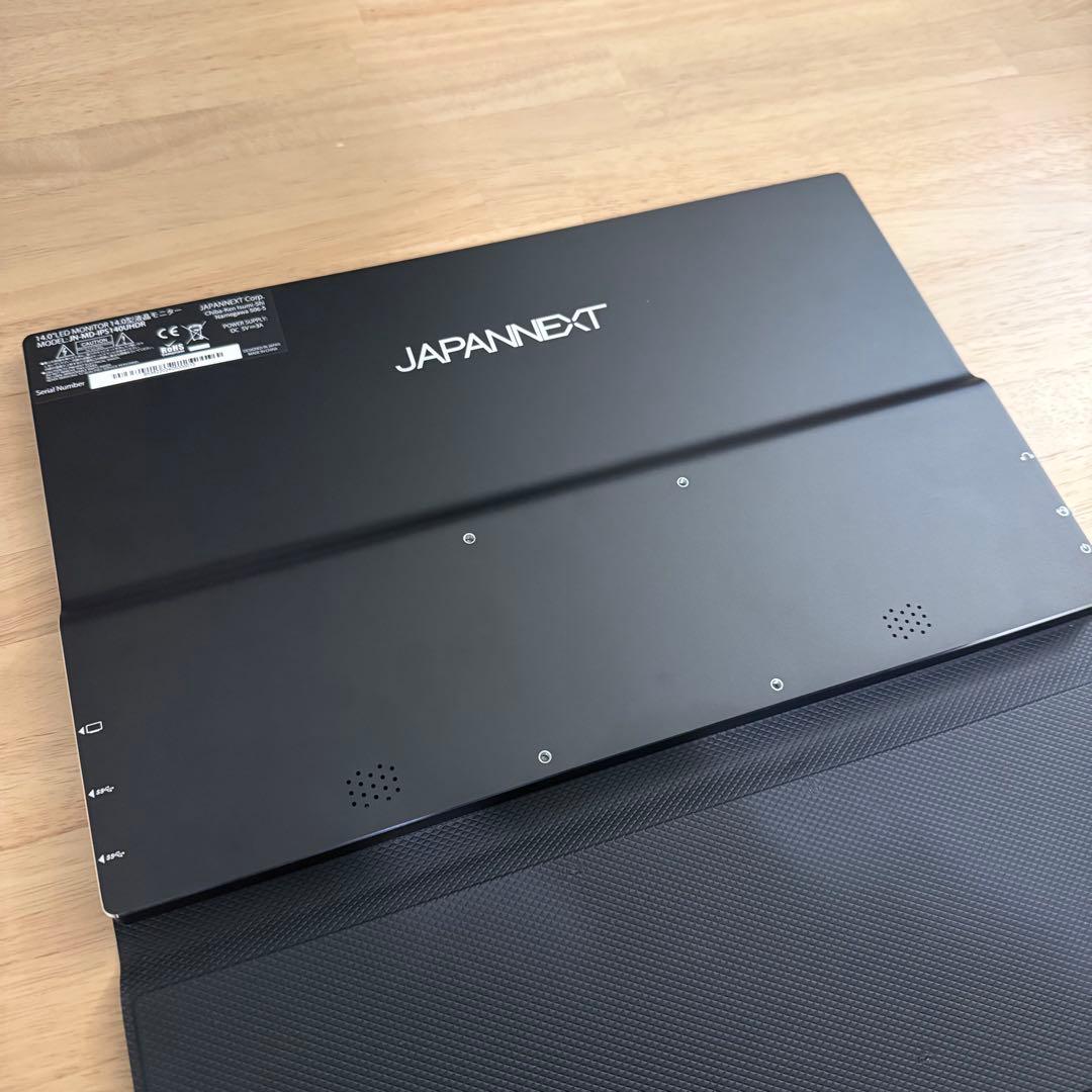 JAPANNEXT 14インチ モバイルモニター 4K 非光沢