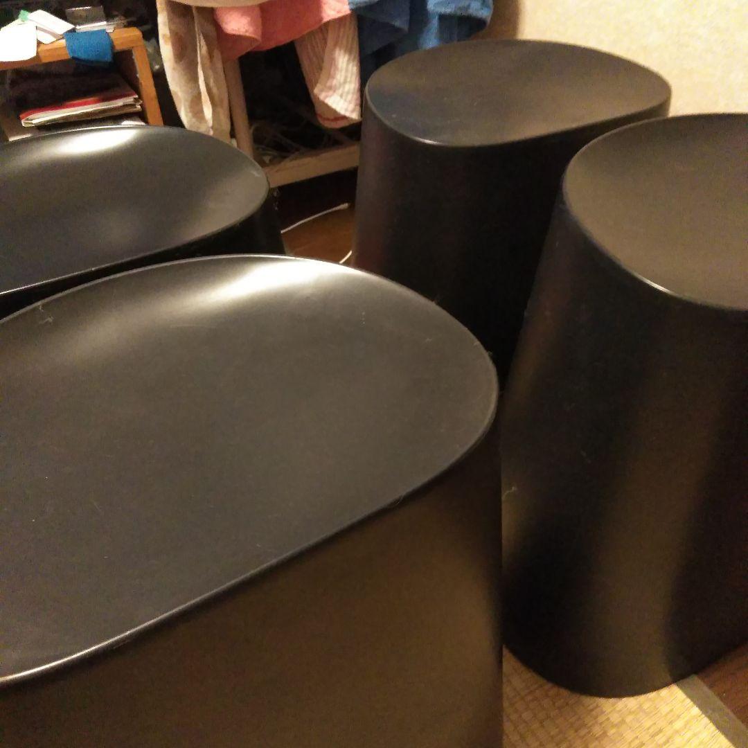 【ユチ】無印良品プリプロレンスタッキングスツール4個セット