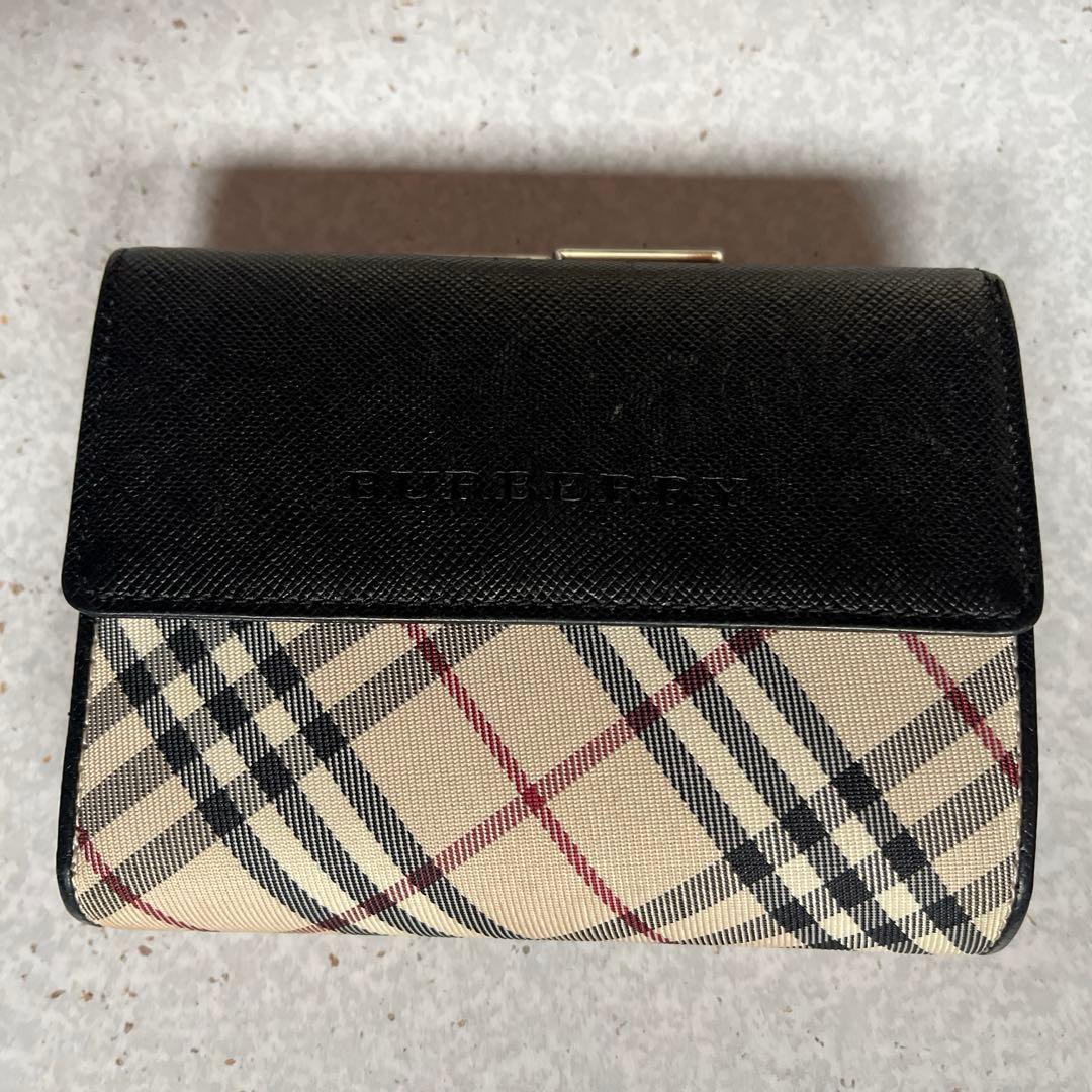 Burberry 二つ折り財布 チェック柄