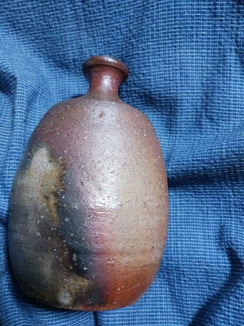 備前焼　徳利　年代物　作家物　共箱付　美品