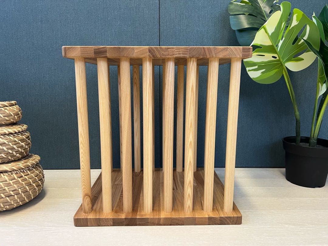 【在庫整理】 サイドテーブル 柱形 ドラムテーブル 30cm 37cm タモ